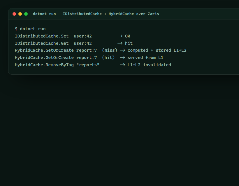 ASP.NET Core Caching Without Redis — IDistributedCache & HybridCache — screen 2