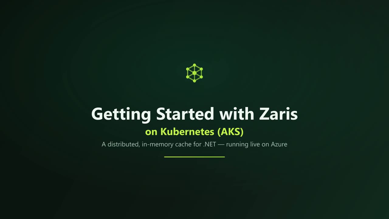 Getting Started — a Distributed Cache for .NET in Minutes — screen 1