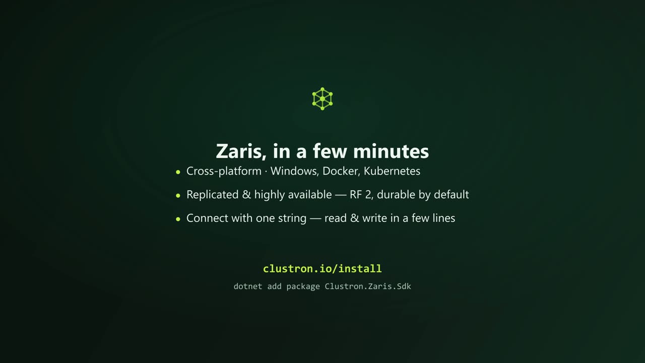 Getting Started — a Distributed Cache for .NET in Minutes — screen 9