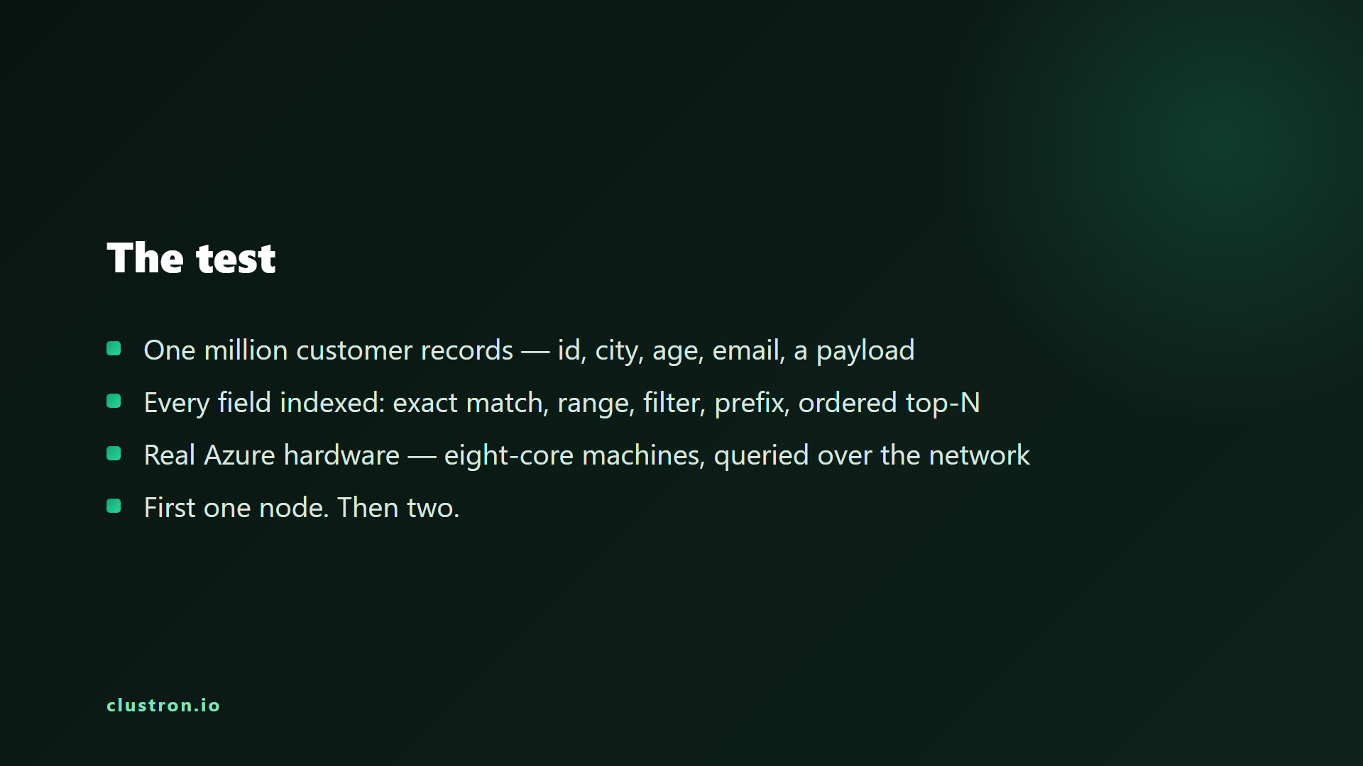 In-Memory Search at Scale — a Million Records in Milliseconds — screen 2