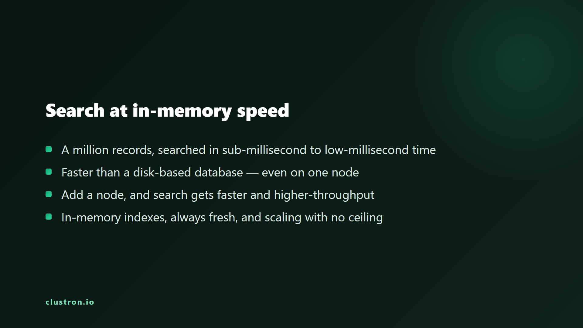 In-Memory Search at Scale — a Million Records in Milliseconds — screen 10